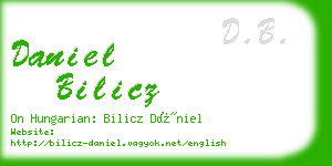 daniel bilicz business card